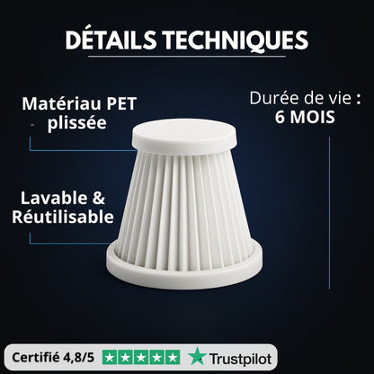 Lot de 5 Filtres HEPA